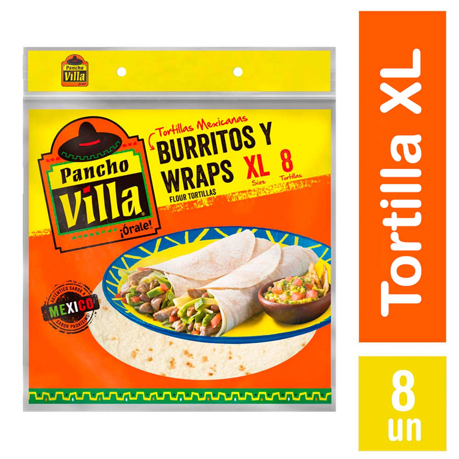 Tortillas Mexicanas Burritos & Wraps XL 8 unidades / 350 g