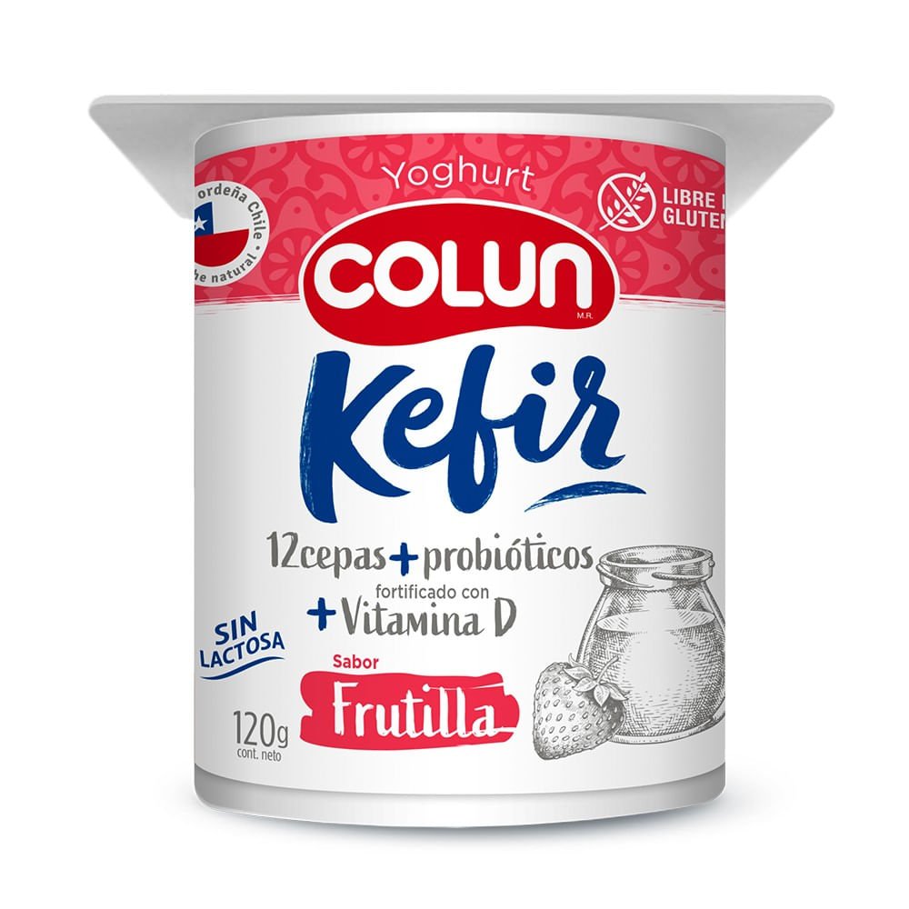 Yogur kéfir frutilla 120 g