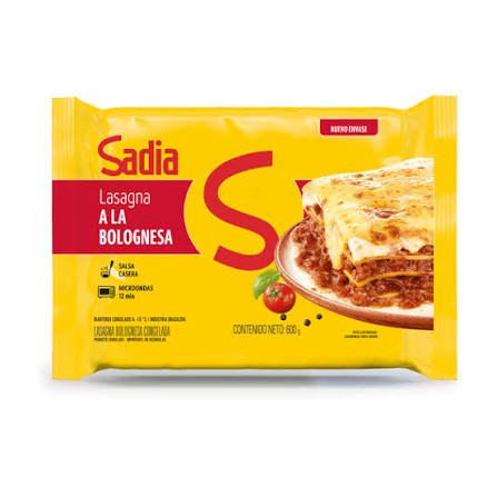 Lasaña boloñesa  1,4kg SADIA