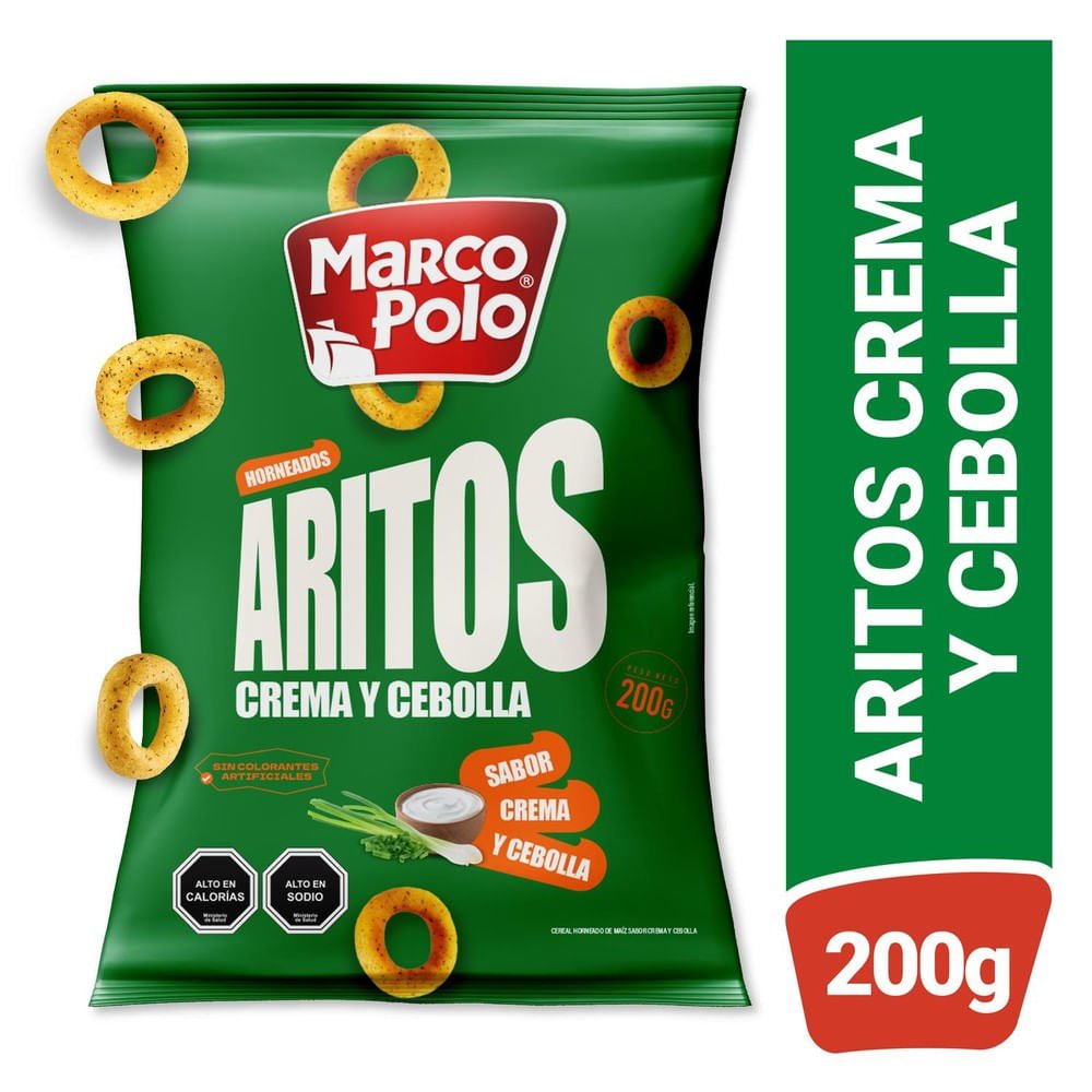 Aritos crema y cebolla 200 g